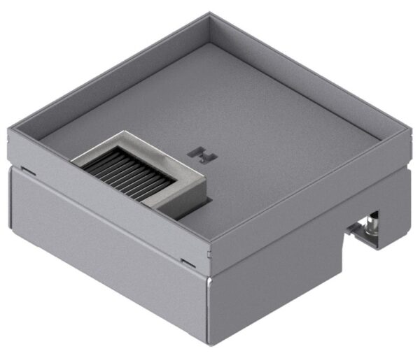 Produktbild UBD 167 162  -  Schwerlast-Unterflur-Bodendose UBD 160 small inkl. Deckel mit Kante, geschlossen, 16mm Vertiefung und 1 Bürsten.